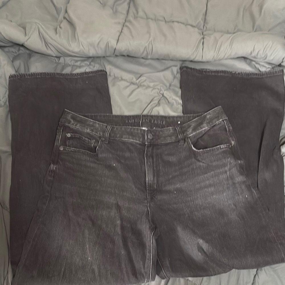 American Eagle Outfitters Stretch Wide Leg Jeans - Long